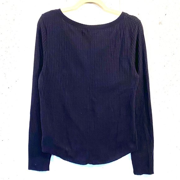 Aéropostale, EUC, Navy Blue, Long Sleeve, Henley, V Neck, Super Soft, Size XL - Picture 6 of 9